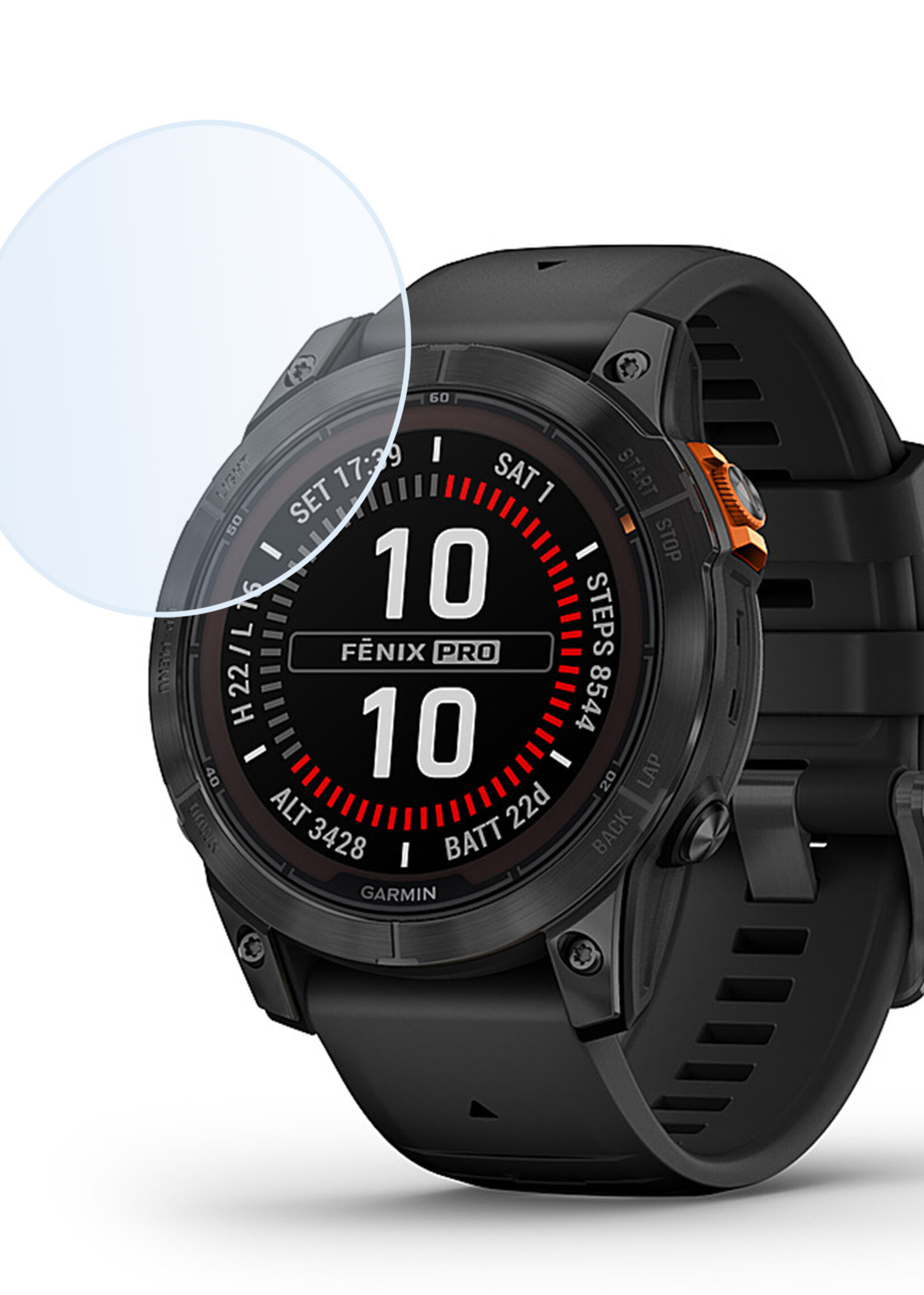 BTH Screenprotector Geschikt voor Garmin Fenix 7X Pro Screenprotector Glas Gehard Screen Cover - Screen Protector Geschikt voor Garmin Fenix 7X Pro Screenprotector Tempered Glass - 3 PACK