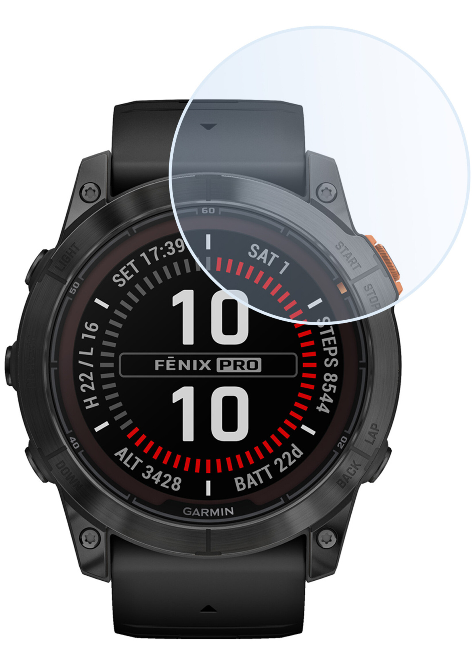 BTH Screenprotector Geschikt voor Garmin Fenix 7X Pro Screenprotector Glas Gehard Screen Cover - Screen Protector Geschikt voor Garmin Fenix 7X Pro Screenprotector Tempered Glass
