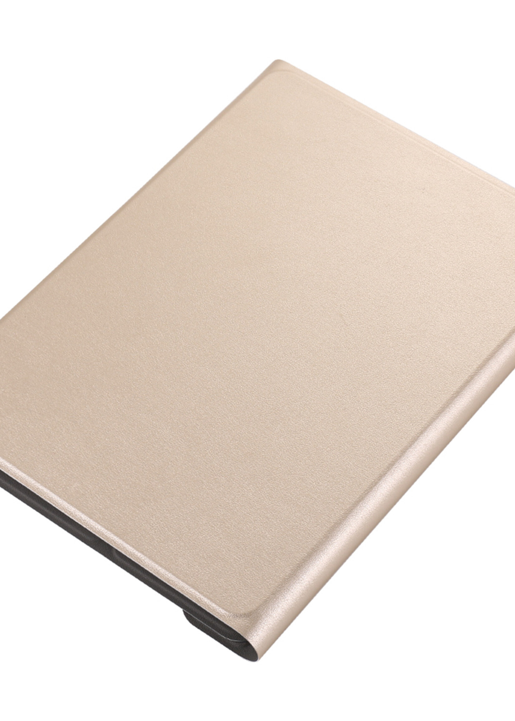 BTH Hoes Geschikt voor iPad 2022 Hoes Toetsenbord Hoesje Keyboard Case Cover - Hoesje Geschikt voor iPad 10 Hoes Toetsenbord Case - Goud
