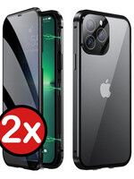BTH BTH iPhone 13 Hoesje Magneet - Zwart - 2 PACK