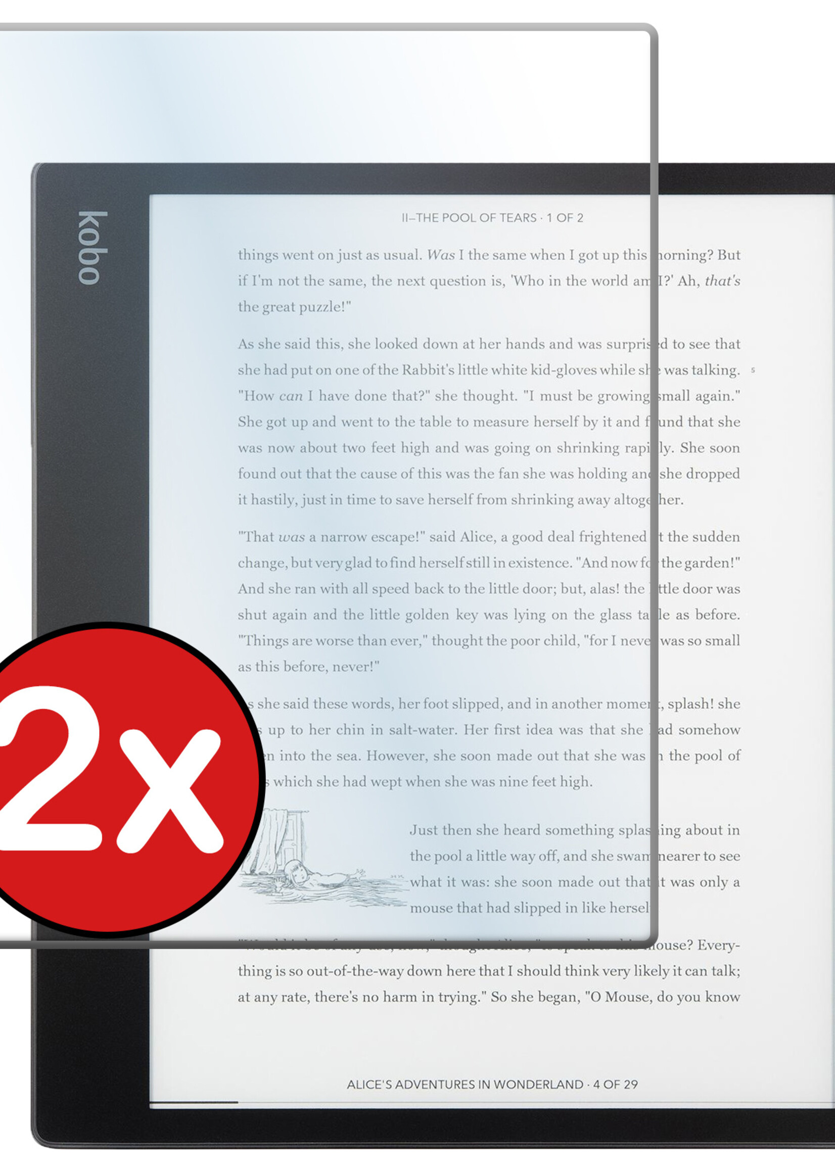 BTH Screenprotector Geschikt voor Kobo Elipsa 2E Screenprotector Gehard Glas Tempered Glass - Screenprotector Geschikt voor Kobo Elipsa 2E Screenprotector - 2 PACK