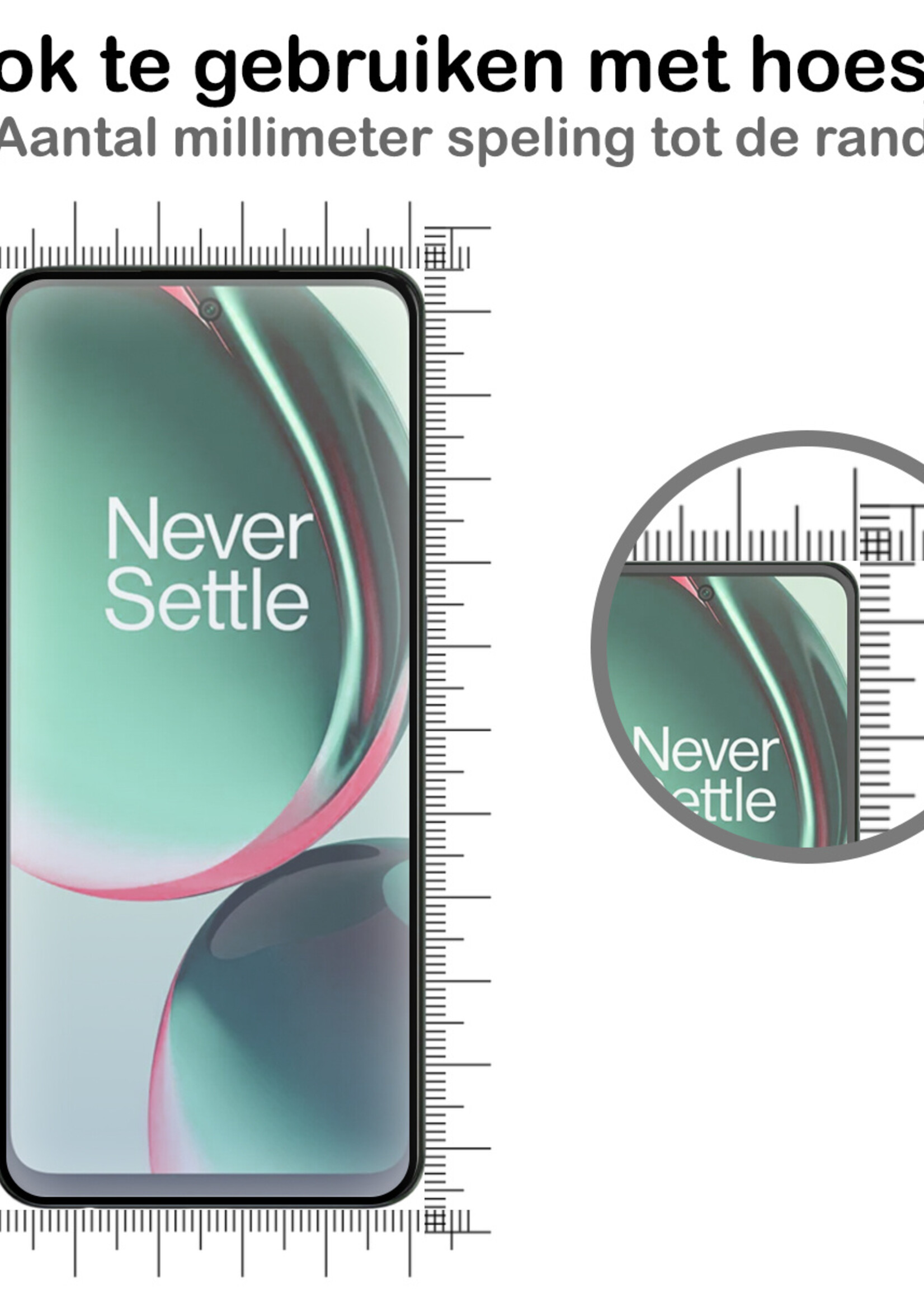 BTH Screenprotector Geschikt voor OnePlus Nord CE 3 Lite Screenprotector Glas Gehard Tempered Glass Full Cover - Screenprotector Geschikt voor OnePlus Nord CE 3 Lite Screen Protector Screen Cover - 3 PACK