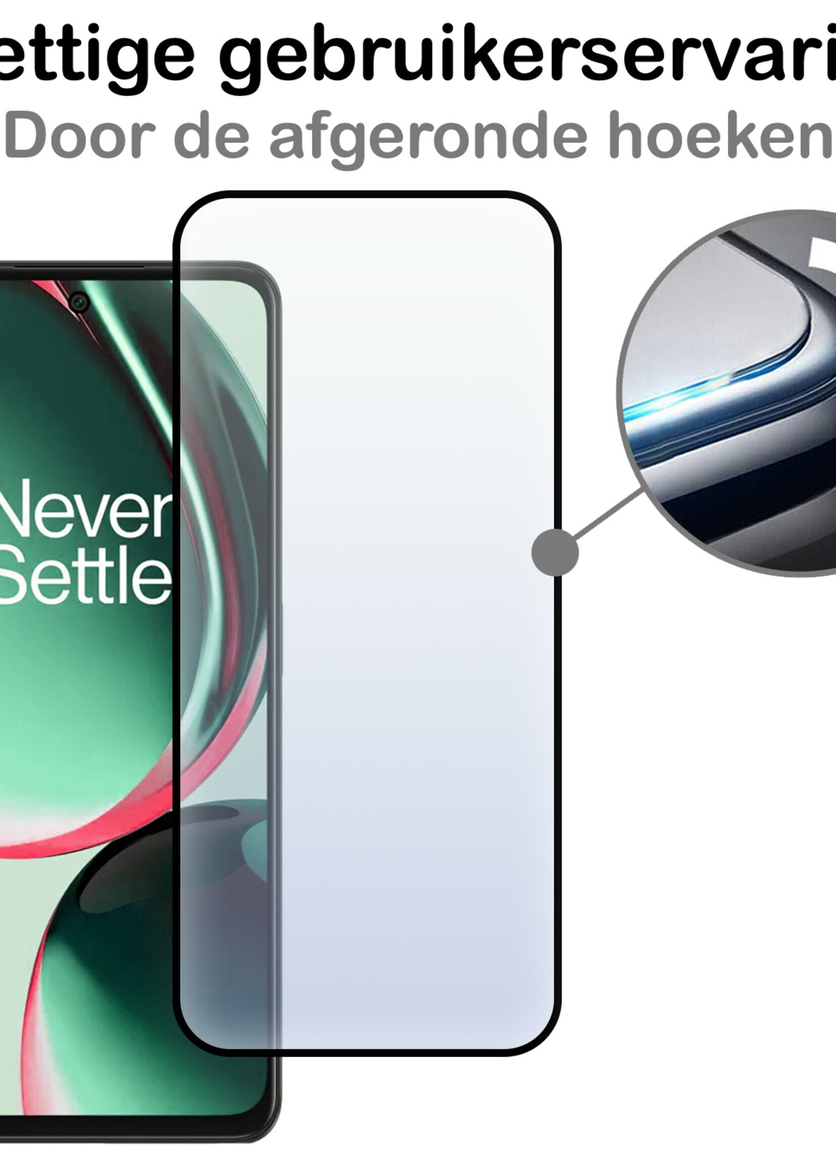 BTH Screenprotector Geschikt voor OnePlus Nord CE 3 Lite Screenprotector Glas Gehard Tempered Glass Full Cover - Screenprotector Geschikt voor OnePlus Nord CE 3 Lite Screen Protector Screen Cover - 3 PACK