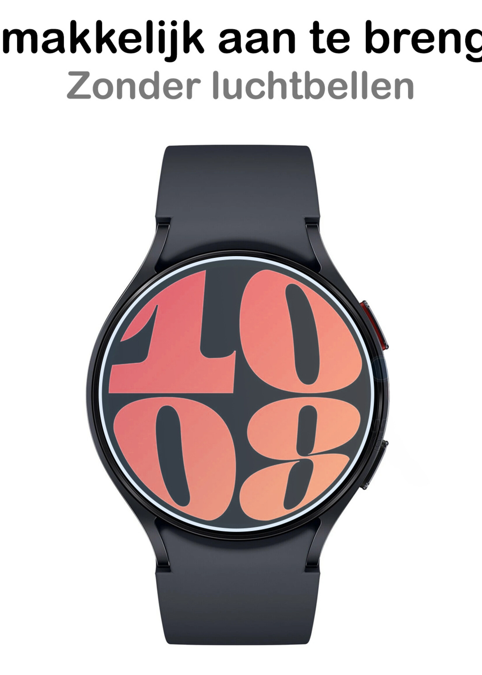BTH Screenprotector Geschikt voor Samsung Watch 6 40 mm Screenprotector Glas Gehard Screen Cover - Screen Protector Geschikt voor Samsung Galaxy Watch 6 (40 mm) Screenprotector Tempered Glass