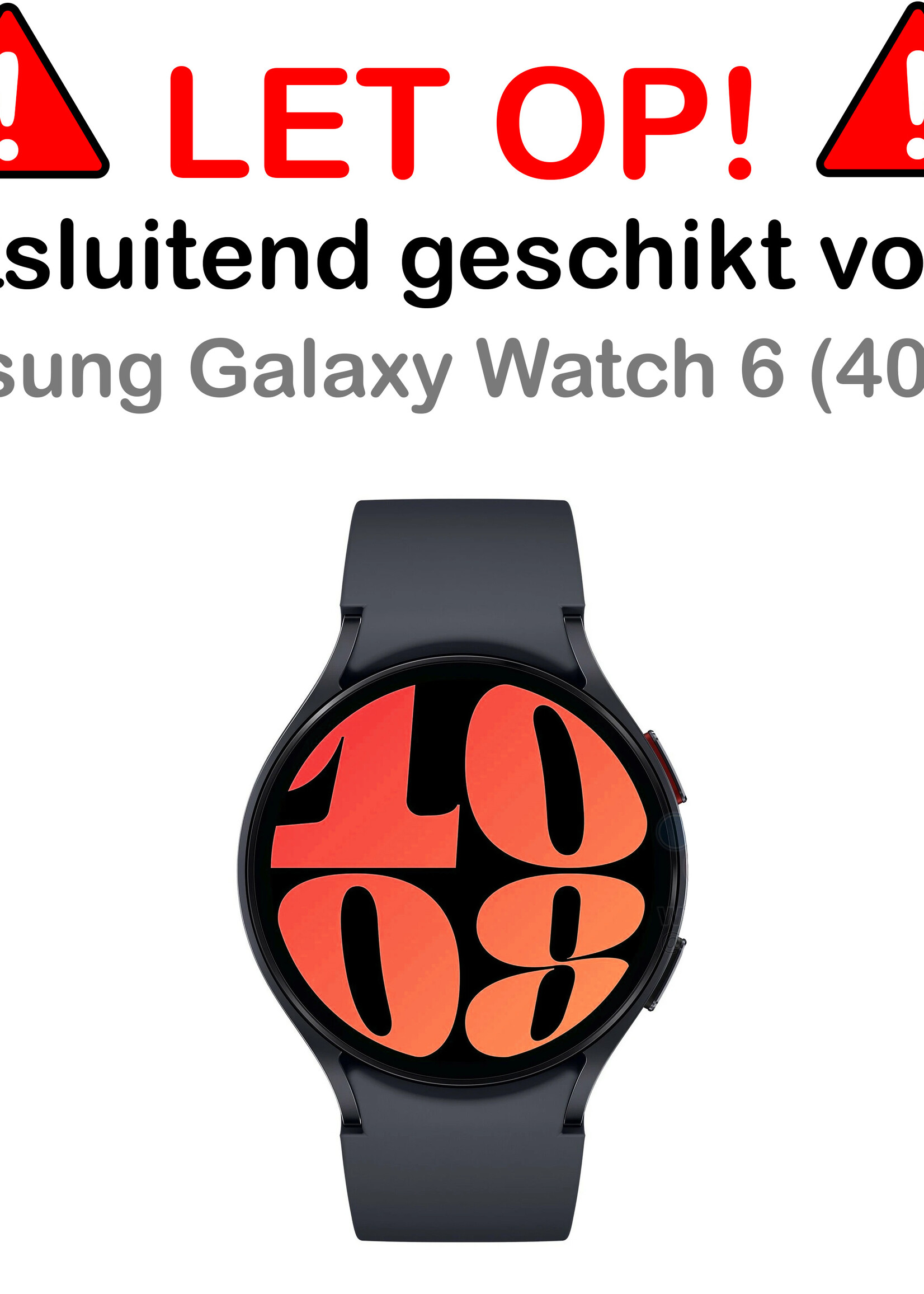 BTH Screenprotector Geschikt voor Samsung Watch 6 40 mm Screenprotector Glas Gehard Screen Cover - Screen Protector Geschikt voor Samsung Galaxy Watch 6 (40 mm) Screenprotector Tempered Glass - 2 PACK