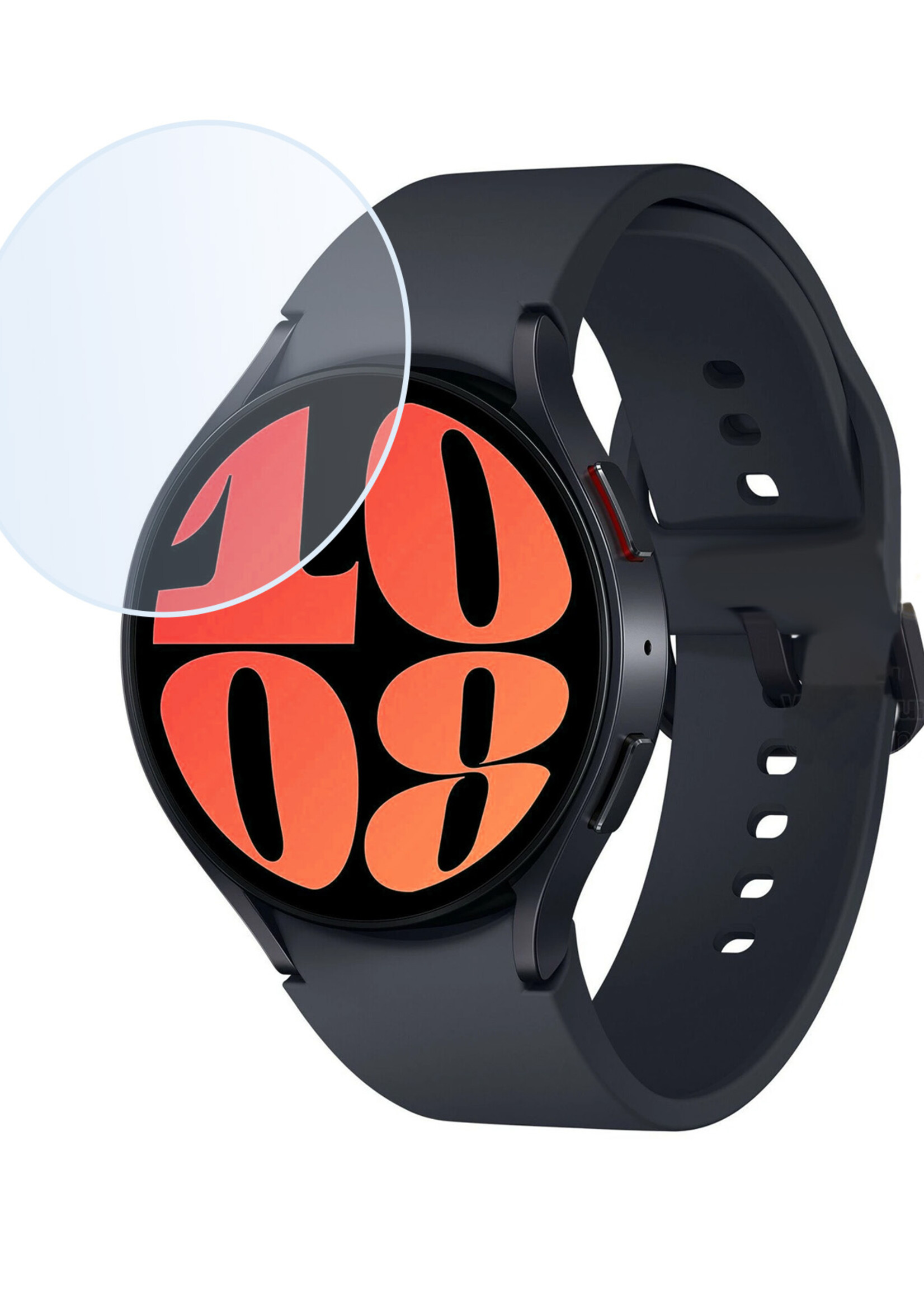 BTH Screenprotector Geschikt voor Samsung Watch 6 44 mm Screenprotector Glas Gehard Screen Cover - Screen Protector Geschikt voor Samsung Galaxy Watch 6 (44 mm) Screenprotector Tempered Glass - 2 PACK