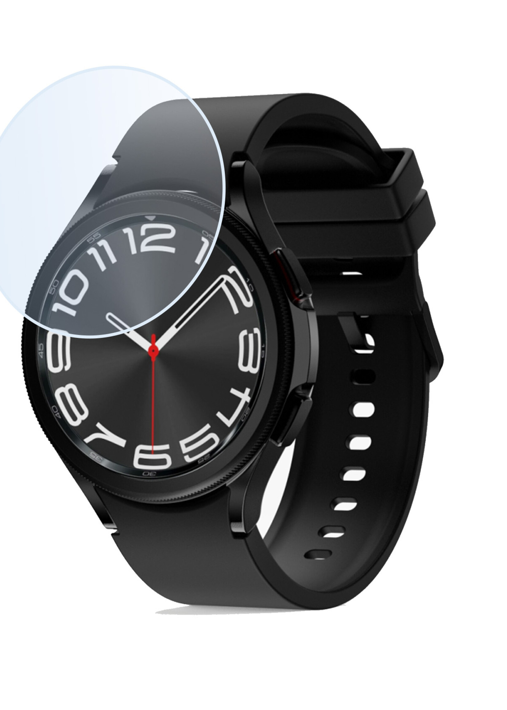 BTH Screenprotector Geschikt voor Samsung Watch 6 Classic 43 mm Screenprotector Glas Gehard Screen Cover - Screen Protector Geschikt voor Samsung Galaxy Watch 6 Classic (43 mm) Screenprotector Tempered Glass - 3 PACK