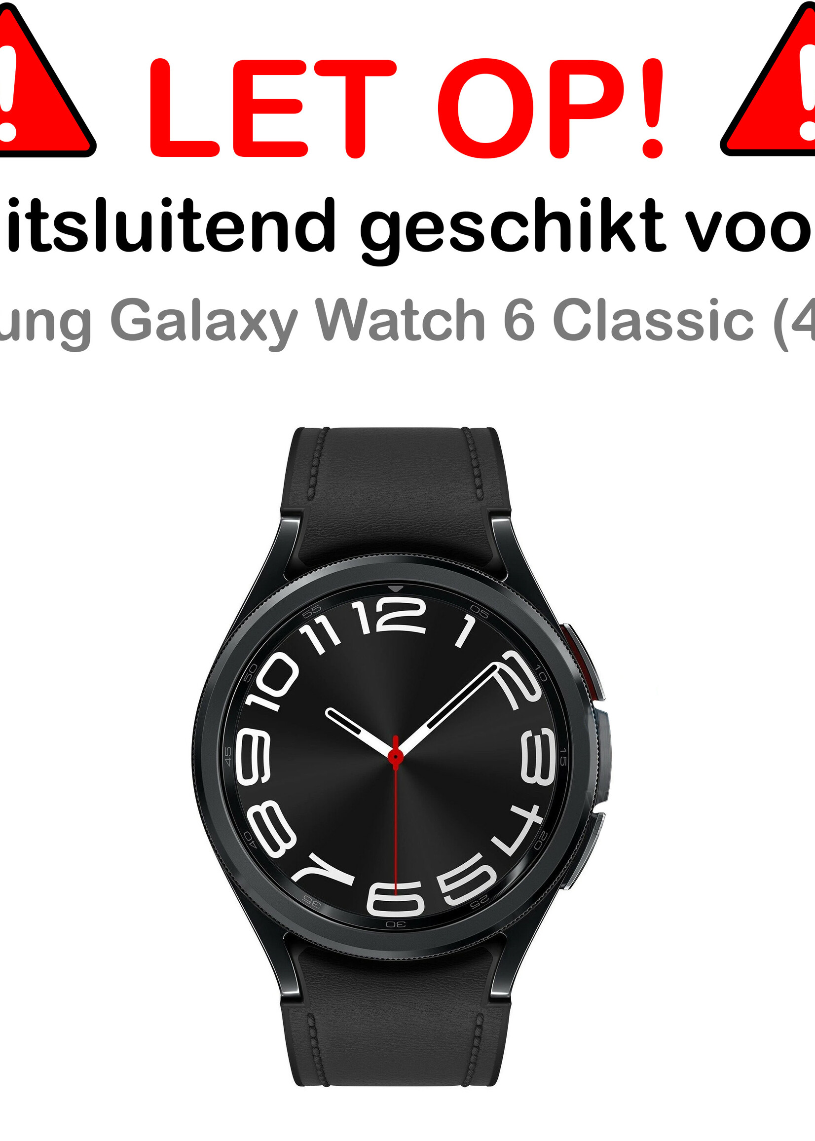 BTH Screenprotector Geschikt voor Samsung Watch 6 Classic 43 mm Screenprotector Glas Gehard Screen Cover - Screen Protector Geschikt voor Samsung Galaxy Watch 6 Classic (43 mm) Screenprotector Tempered Glass - 3 PACK