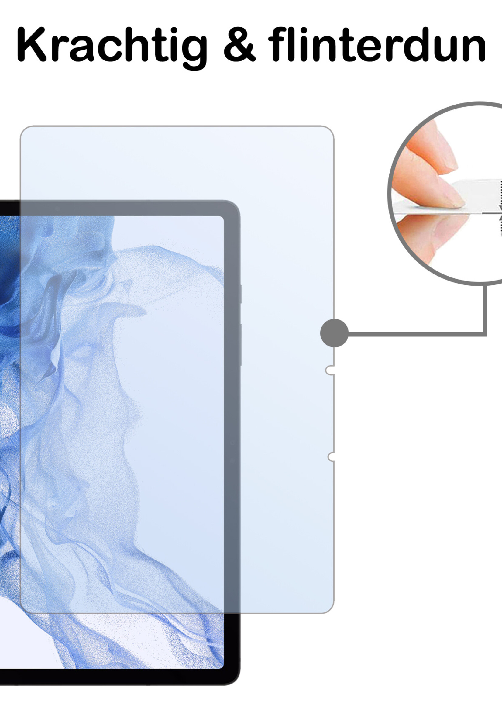 BTH Screenprotector Geschikt voor Samsung Galaxy Tab S9 Screenprotector Tempered Glass Screen Protector Gehard Glas - Screenprotector Geschikt voor Samsung Tab S9 Screenprotector Glas - 2 PACK
