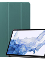 BTH BTH Samsung Galaxy Tab S9 Hoesje Met Uitsparing S Pen - Donkergroen