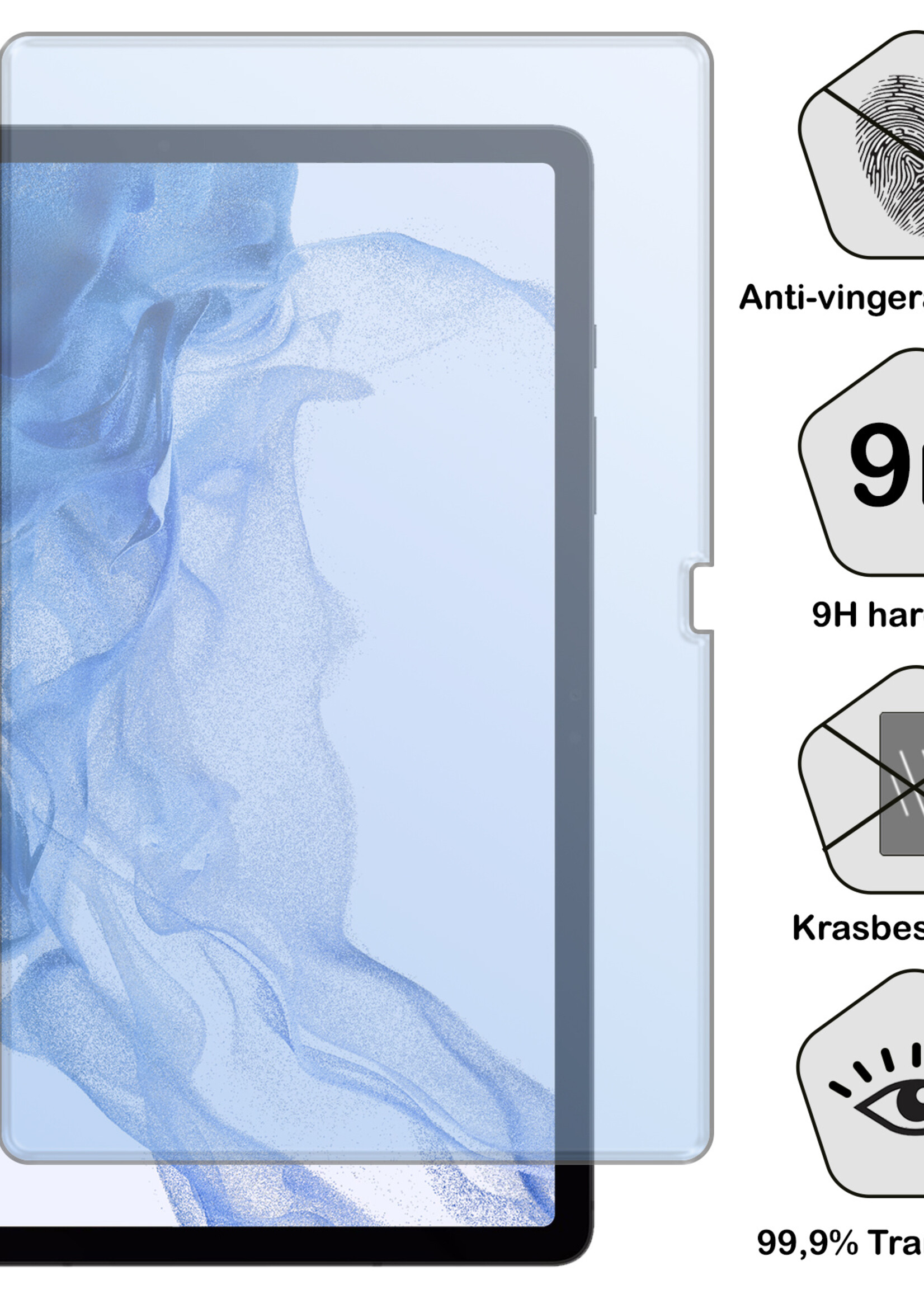 BTH Screenprotector Geschikt voor Samsung Galaxy Tab S9 Plus Screenprotector Tempered Glass Screen Protector Gehard Glas - Screenprotector Geschikt voor Samsung Tab S9 Plus Screenprotector Glas - 2 PACK