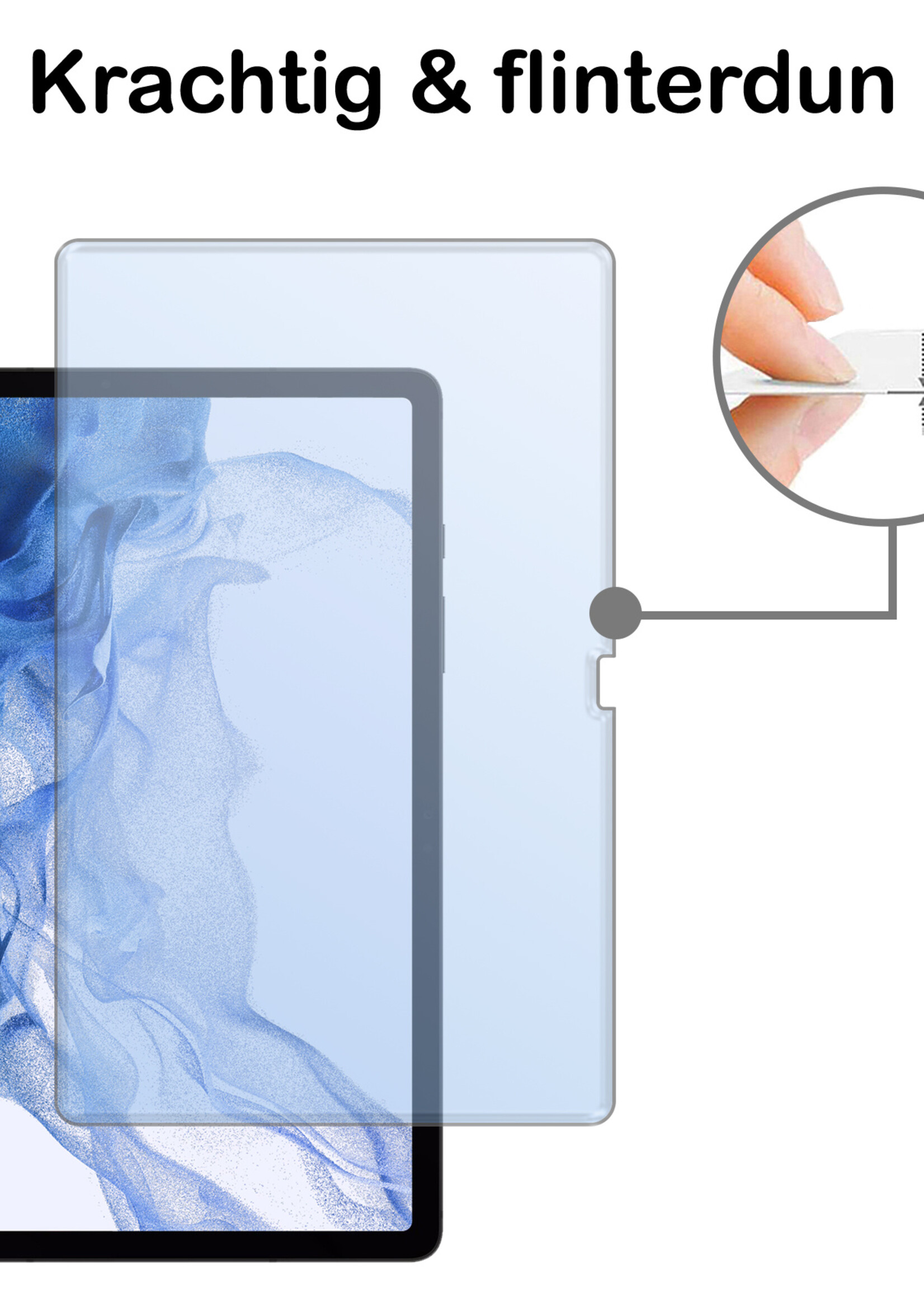 BTH Screenprotector Geschikt voor Samsung Galaxy Tab S9 Plus Screenprotector Tempered Glass Screen Protector Gehard Glas - Screenprotector Geschikt voor Samsung Tab S9 Plus Screenprotector Glas - 2 PACK