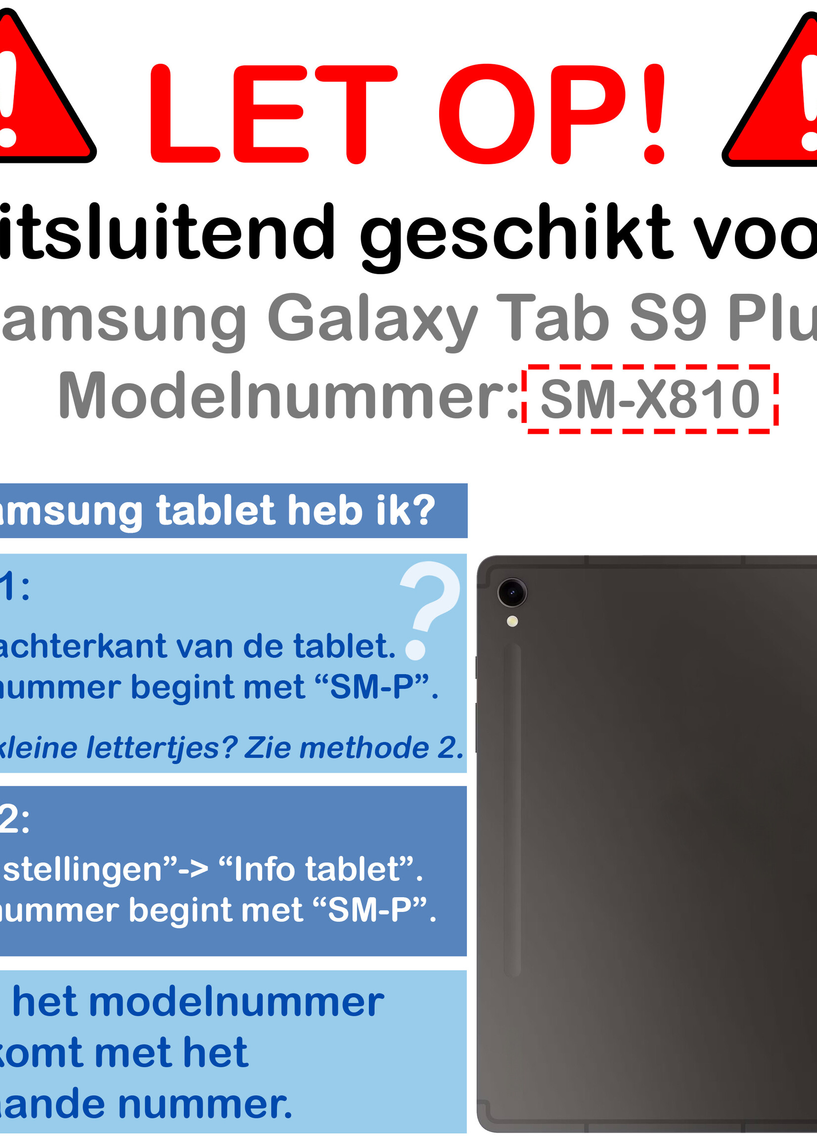 BTH Screenprotector Geschikt voor Samsung Galaxy Tab S9 Plus Screenprotector Tempered Glass Screen Protector Gehard Glas - Screenprotector Geschikt voor Samsung Tab S9 Plus Screenprotector Glas - 2 PACK