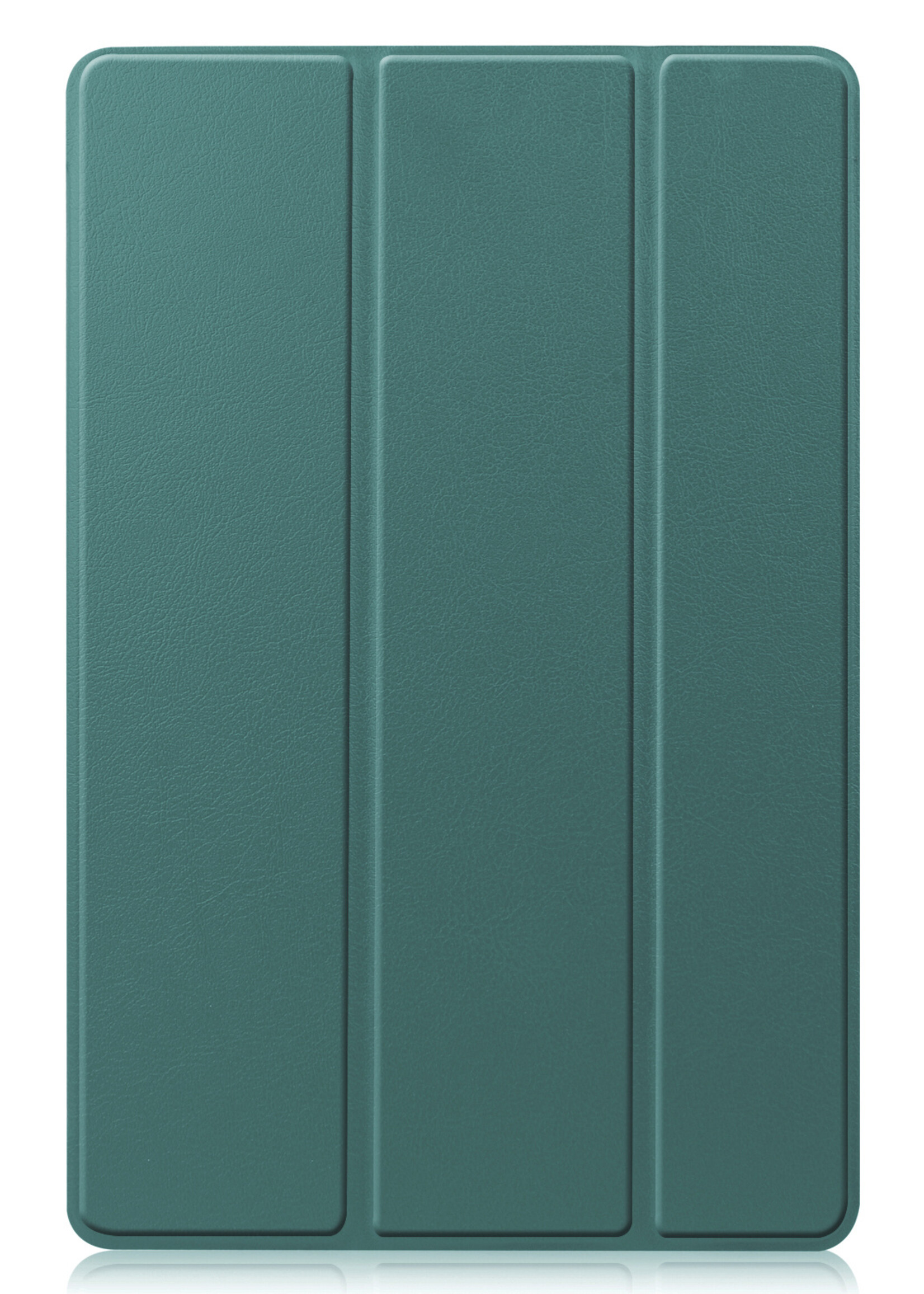 BTH Hoes Geschikt voor Samsung Galaxy Tab S9 Plus Hoes Book Case Hoesje Trifold Cover Met Uitsparing Geschikt voor S Pen - Hoesje Geschikt voor Samsung Tab S9 Plus Hoesje Bookcase - Groen