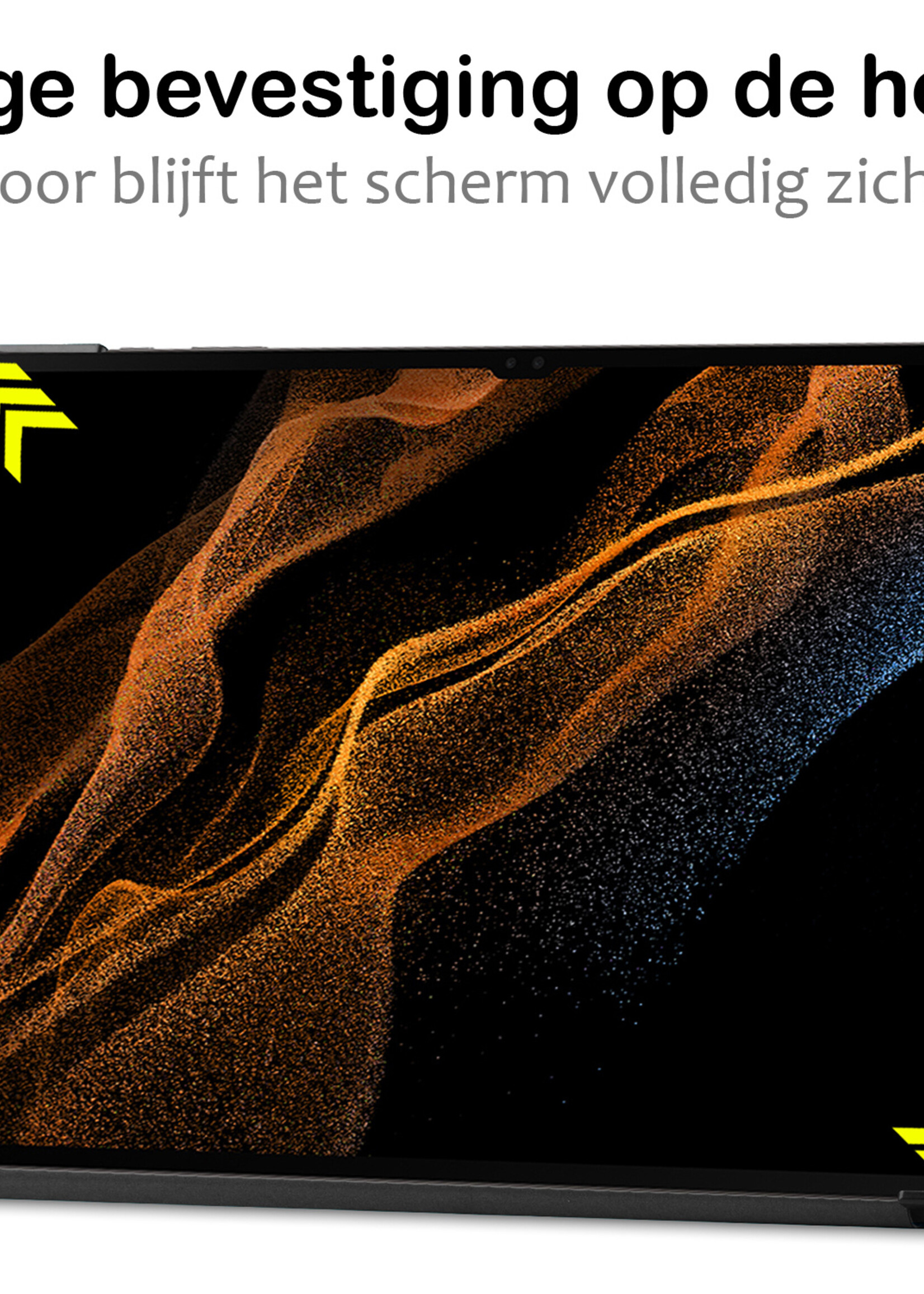 BTH Hoes Geschikt voor Samsung Galaxy Tab S9 Ultra Hoes Book Case Hoesje Trifold Cover Met Uitsparing Geschikt voor S Pen - Hoesje Geschikt voor Samsung Tab S9 Ultra Hoesje Bookcase - Blauw