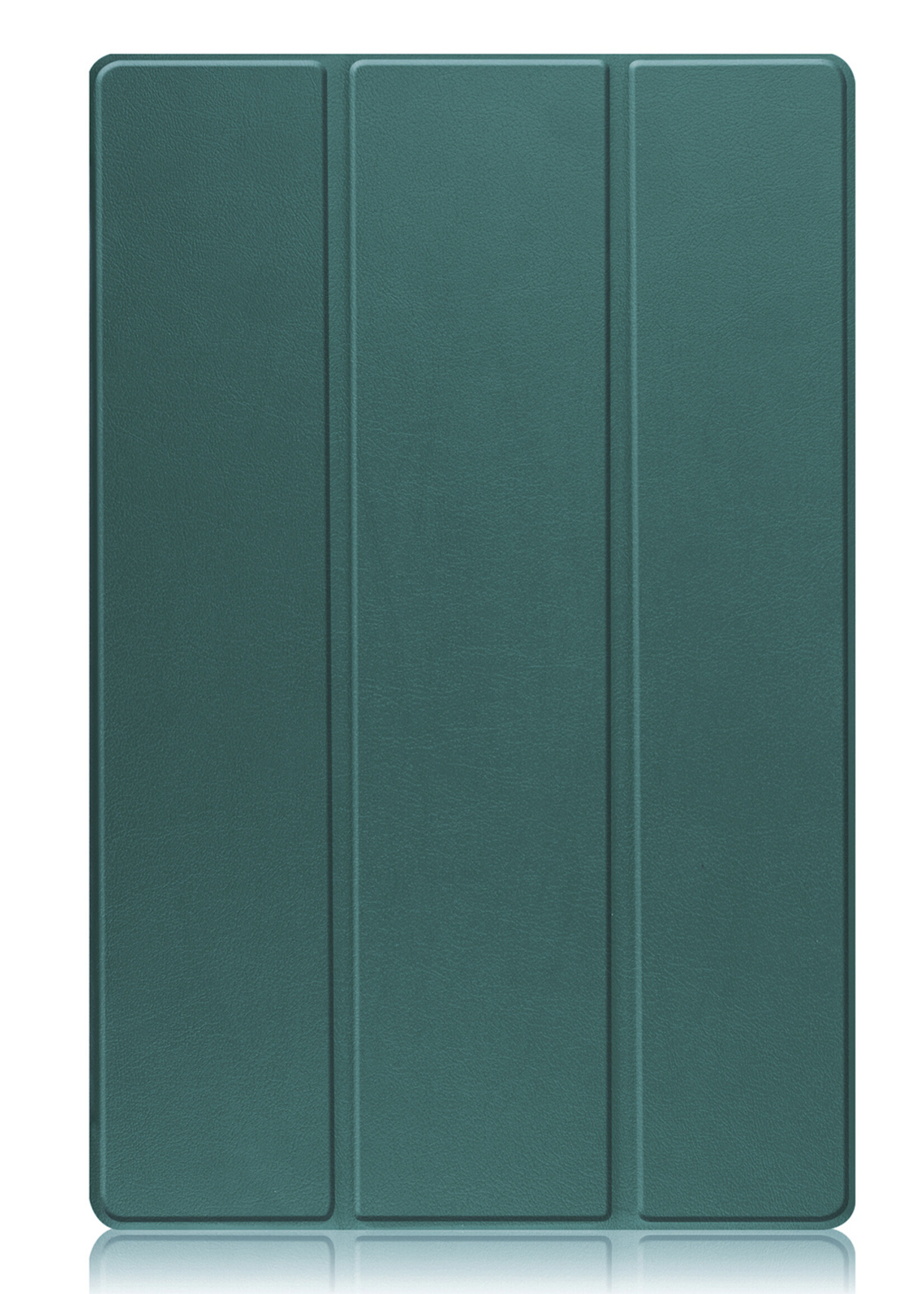BTH Hoes Geschikt voor Samsung Galaxy Tab S9 Ultra Hoes Book Case Hoesje Trifold Cover Met Uitsparing Geschikt voor S Pen - Hoesje Geschikt voor Samsung Tab S9 Ultra Hoesje Bookcase - Groen