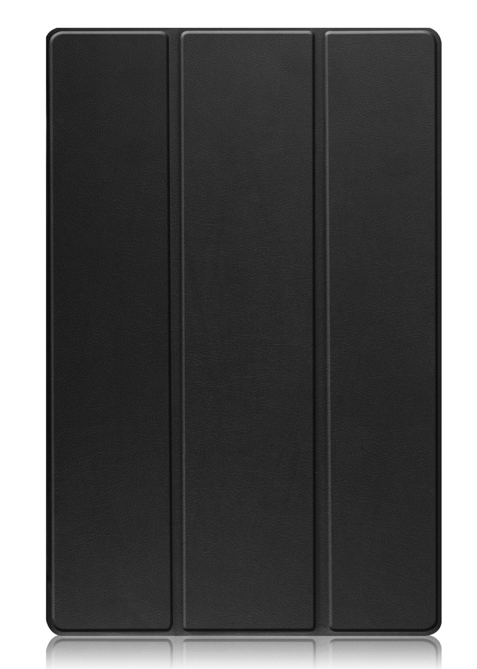 BTH Hoes Geschikt voor Samsung Galaxy Tab S9 Ultra Hoes Book Case Hoesje Trifold Cover Met Uitsparing Geschikt voor S Pen - Hoesje Geschikt voor Samsung Tab S9 Ultra Hoesje Bookcase - Zwart