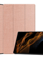 BTH BTH Samsung Galaxy Tab S9 Ultra Hoesje Met Uitsparing S Pen - Rose Goud