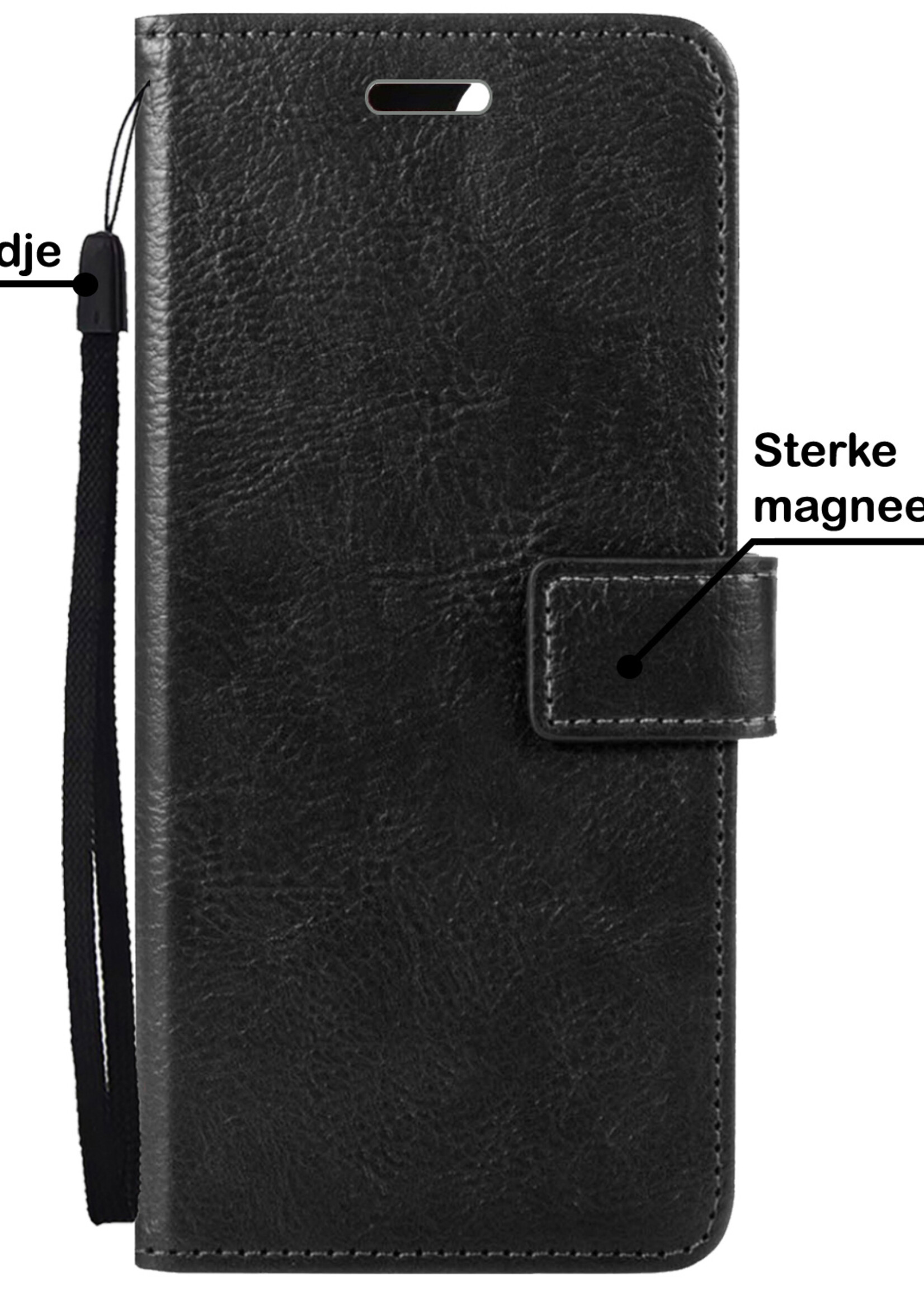 BTH Hoesje Geschikt voor OnePlus Nord CE 3 Lite Hoesje Book Case Hoes Portemonnee Cover Walletcase - Hoes Geschikt voor OnePlus Nord CE 3 Lite Hoes Bookcase Hoesje - Zwart