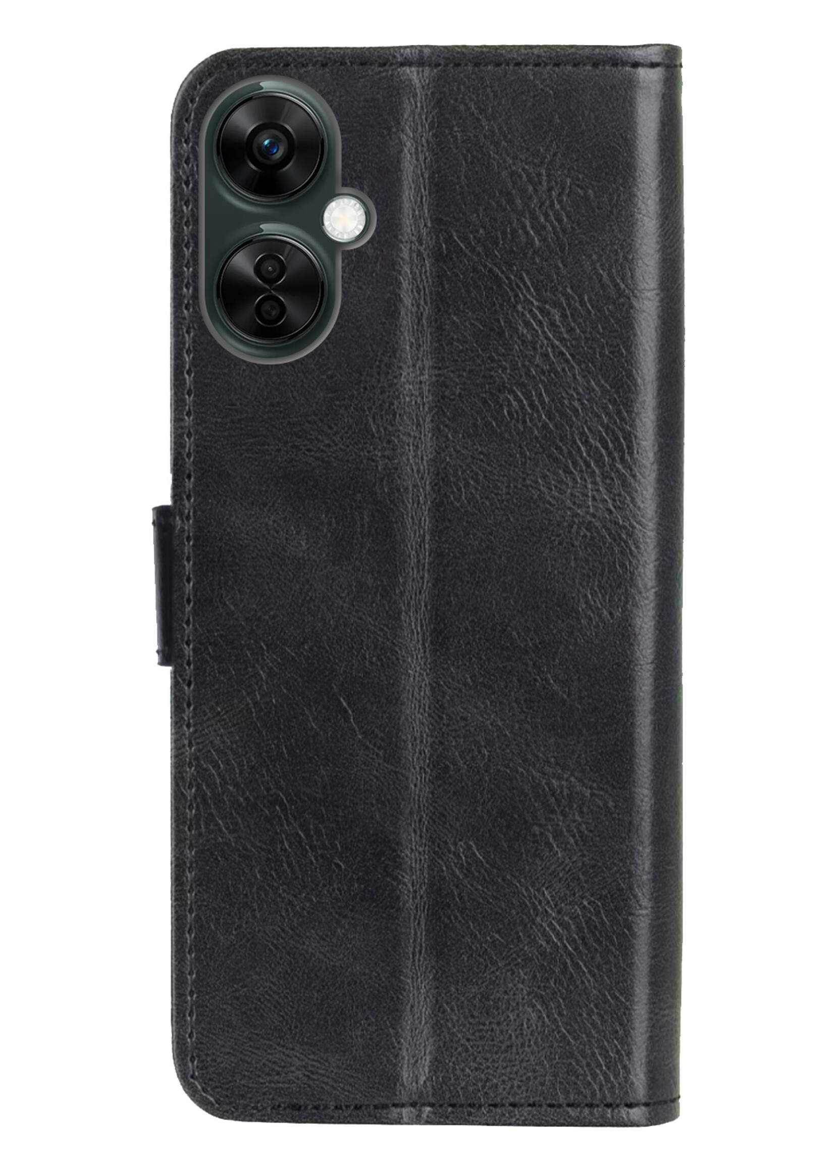 BTH Hoesje Geschikt voor OnePlus Nord CE 3 Lite Hoesje Book Case Hoes Portemonnee Cover Walletcase - Hoes Geschikt voor OnePlus Nord CE 3 Lite Hoes Bookcase Hoesje - Zwart