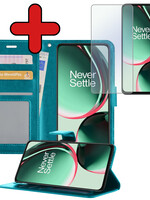 BTH BTH OnePlus Nord CE 3 Lite Hoesje Bookcase Turquoise Met Screenprotector