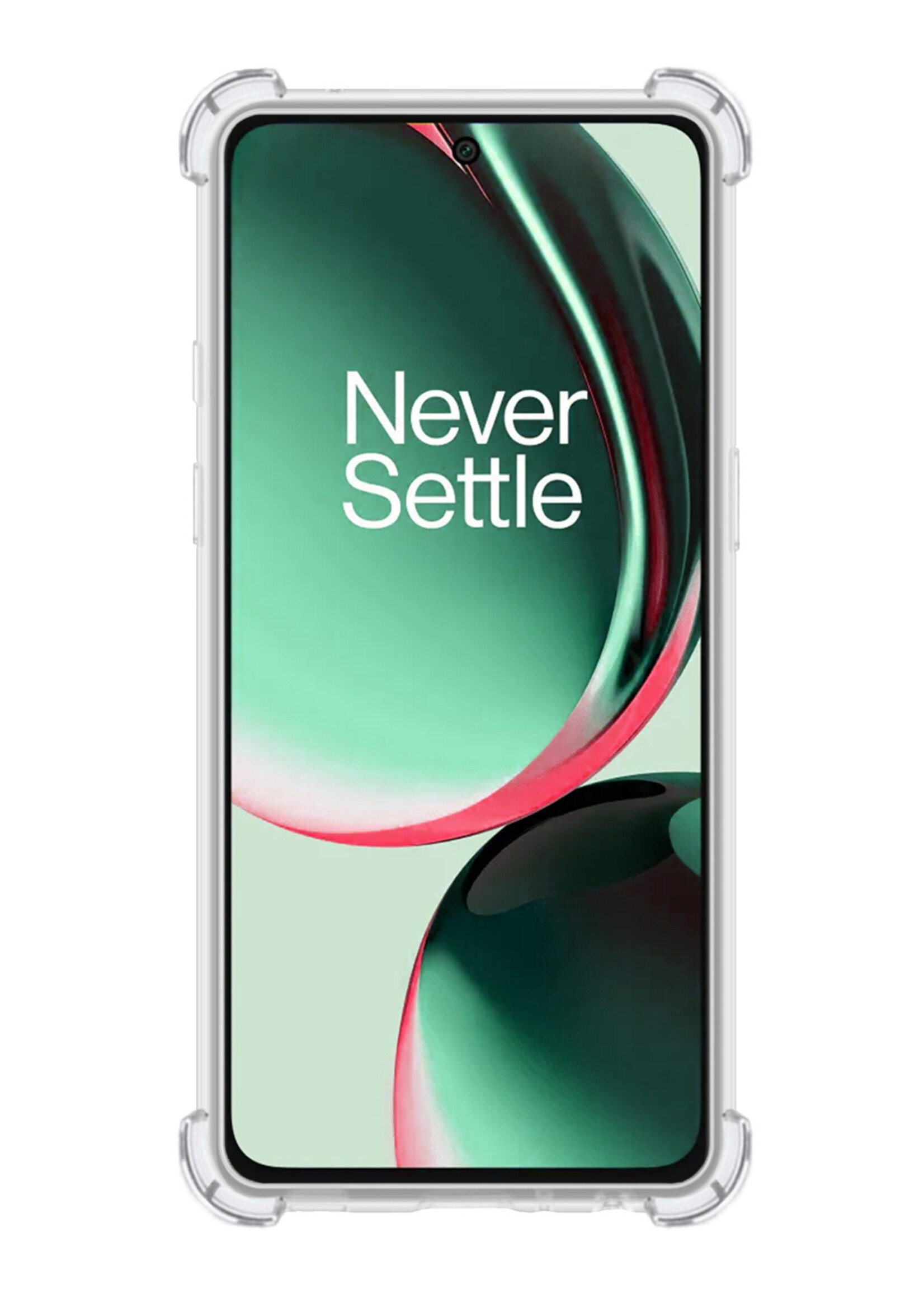 BTH Hoesje Geschikt voor OnePlus Nord CE 3 Lite Hoesje Siliconen Shock Proof Case Hoes - Hoes Geschikt voor OnePlus Nord CE 3 Lite Hoes Cover Case Shockproof - Transparant