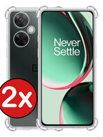 BTH BTH OnePlus Nord CE 3 Lite Hoesje Shockproof Transparant - 2 PACK