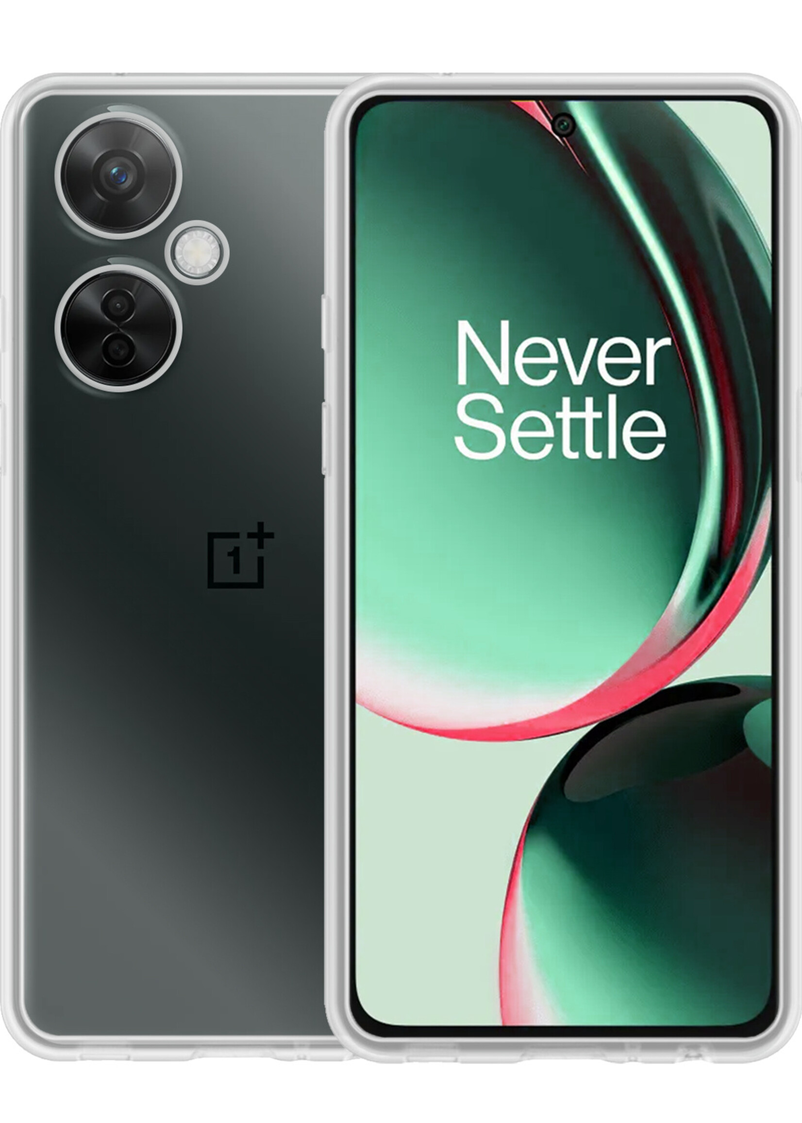 BTH Hoesje Geschikt voor OnePlus Nord CE 3 Lite Hoesje Siliconen Case Hoes - Hoes Geschikt voor OnePlus Nord CE 3 Lite Hoes Cover Case - Transparant