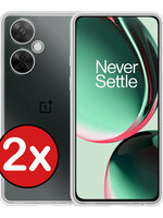 BTH BTH OnePlus Nord CE 3 Lite Hoesje Siliconen - Transparant - 2 PACK