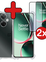 BTH BTH OnePlus Nord CE 3 Lite Hoesje Shockproof Met 2x Screenprotector