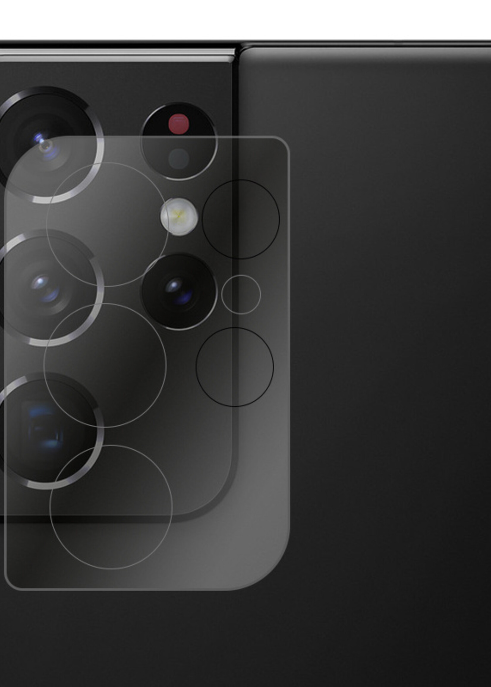 BTH Screenprotector Geschikt voor Samsung S21 Ultra Camera Lens Screenprotector Glas - Screenprotector Geschikt voor Samsung Galaxy S21 Ultra Screenprotector Camera Protector Gehard Glas