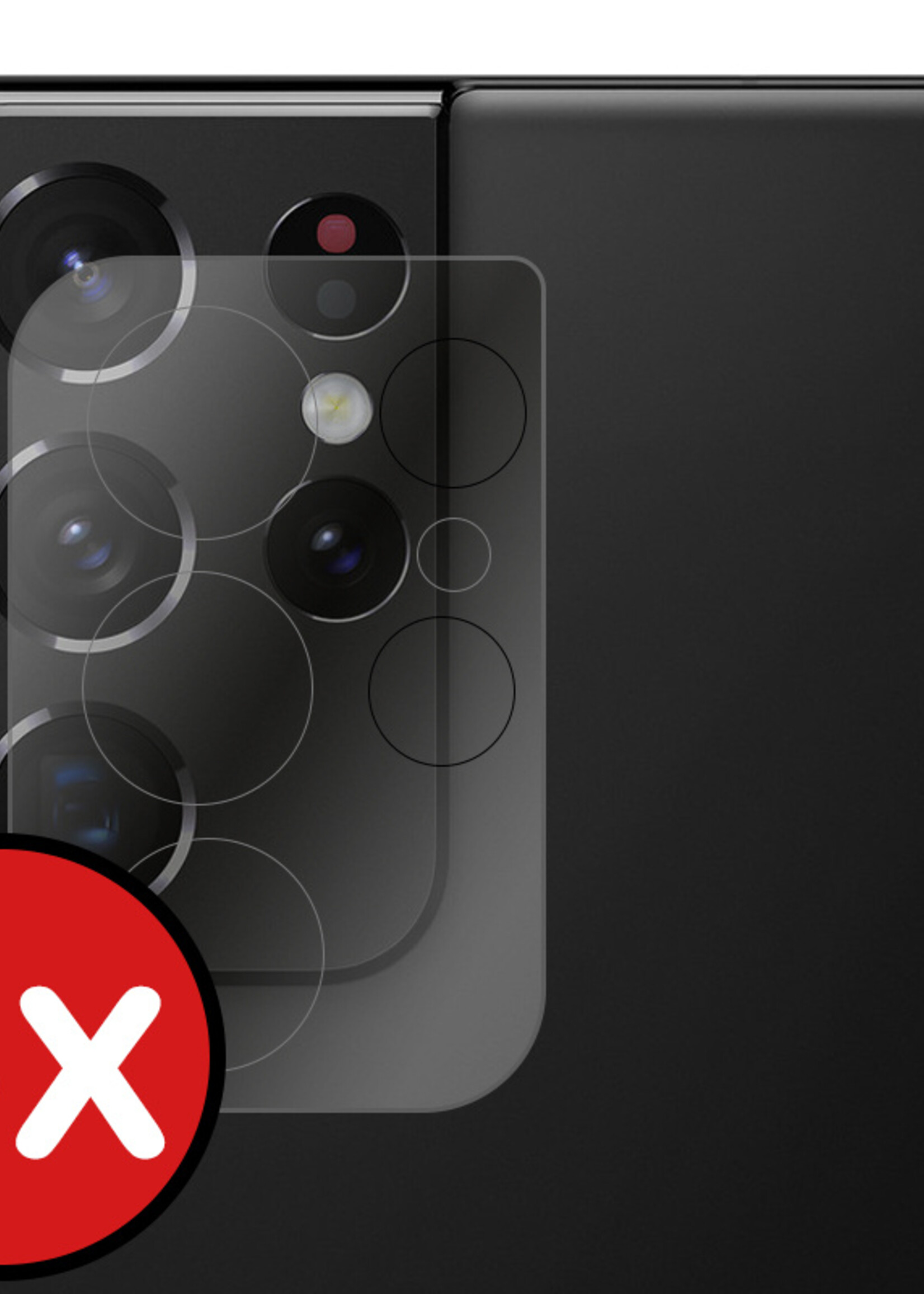 BTH Screenprotector Geschikt voor Samsung S21 Ultra Camera Lens Screenprotector Glas - Screenprotector Geschikt voor Samsung Galaxy S21 Ultra Screenprotector Camera Protector Gehard Glas - 3 PACK