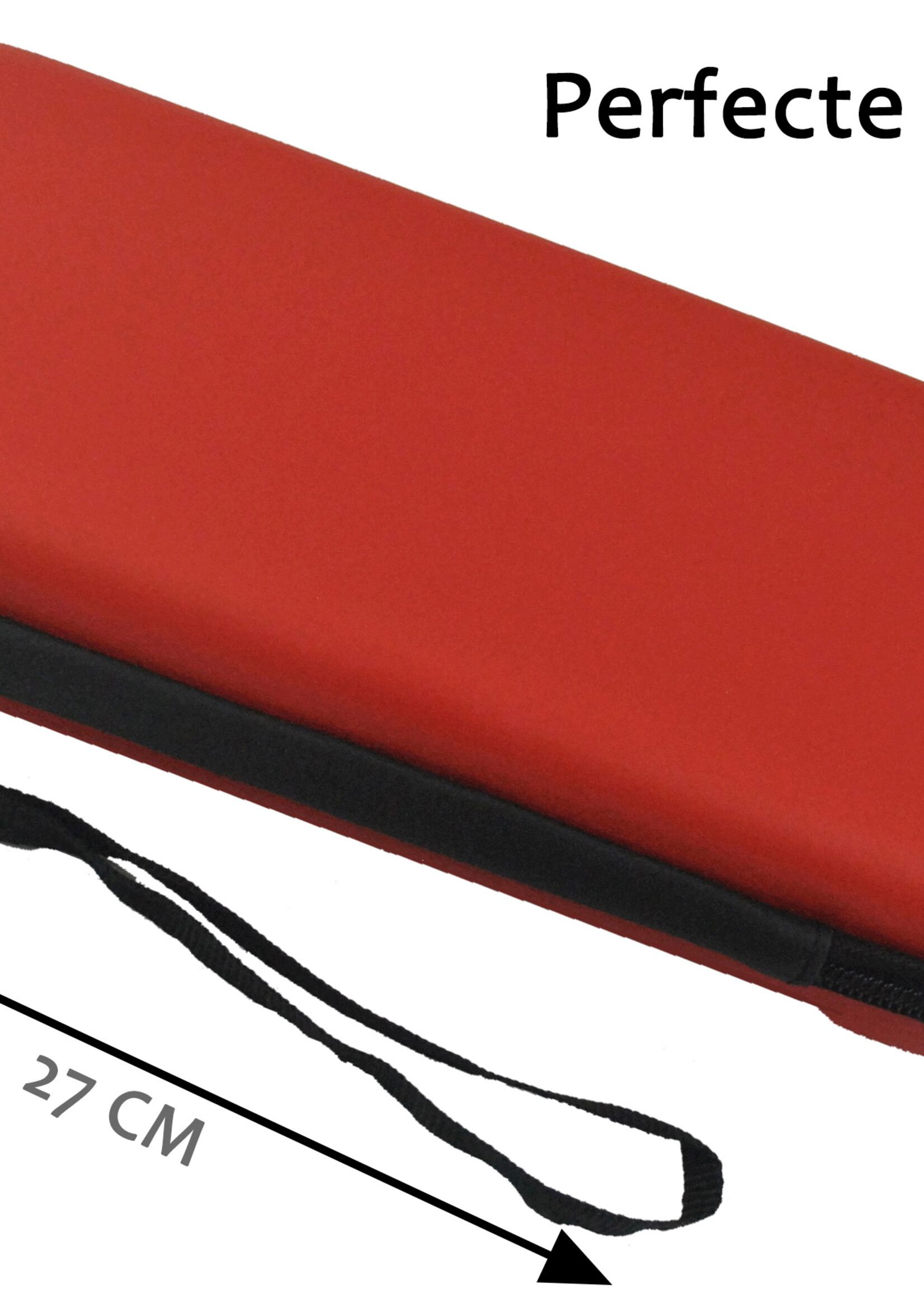 BTH Hoes Geschikt voor Nintendo Switch OLED Case Hard Cover Bescherm Hoesje Koord Met Screenprotector - Case Geschikt voor Nintendo Switch OLED Hoes - Rood