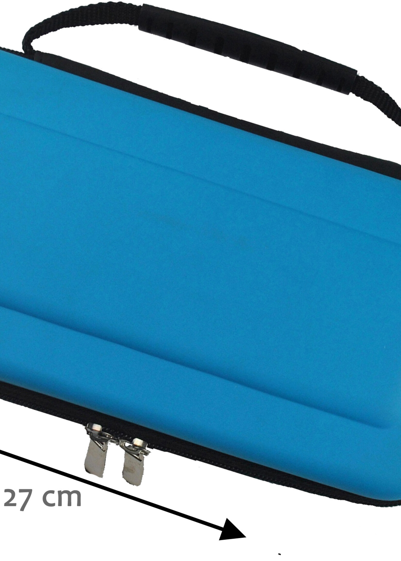 BTH Hoes Geschikt voor Nintendo Switch OLED Case Hard Cover Bescherm Hoesje Met Screenprotector - Case Geschikt voor Nintendo Switch OLED Hoes - Blauw