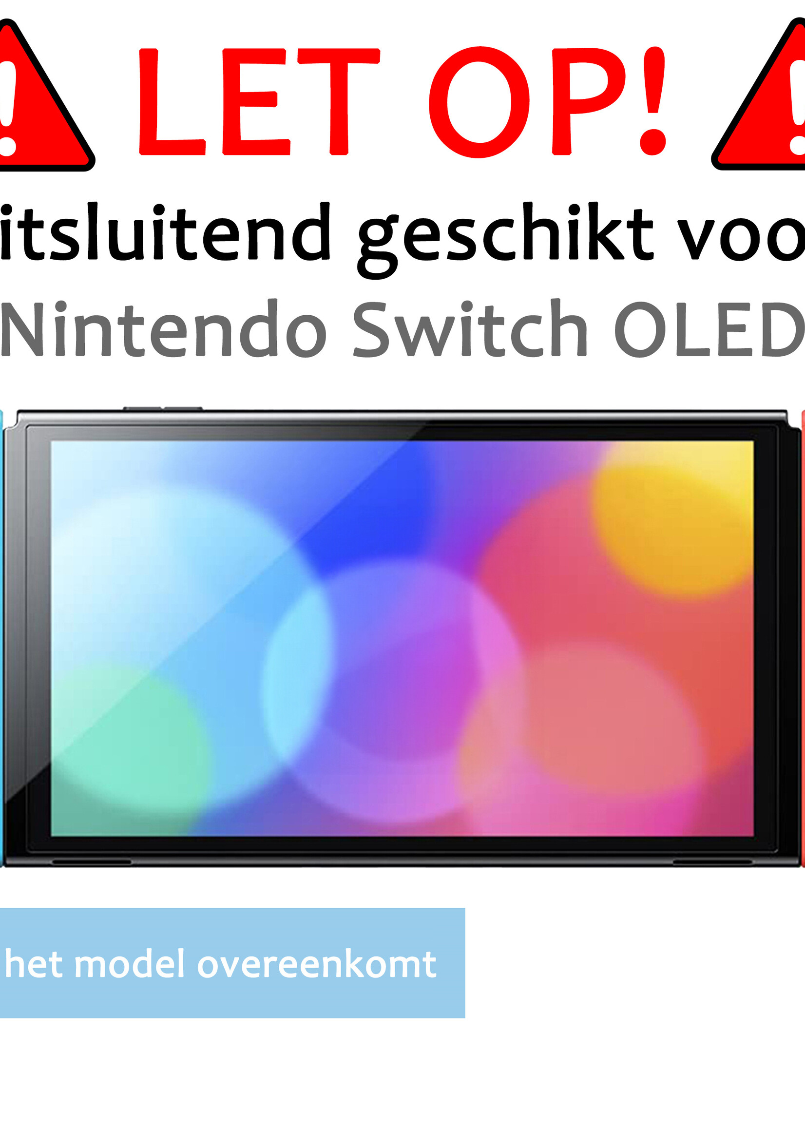 BTH Hoes Geschikt voor Nintendo Switch OLED Case Hard Cover Bescherm Hoesje Met Screenprotector - Case Geschikt voor Nintendo Switch OLED Hoes - Roze