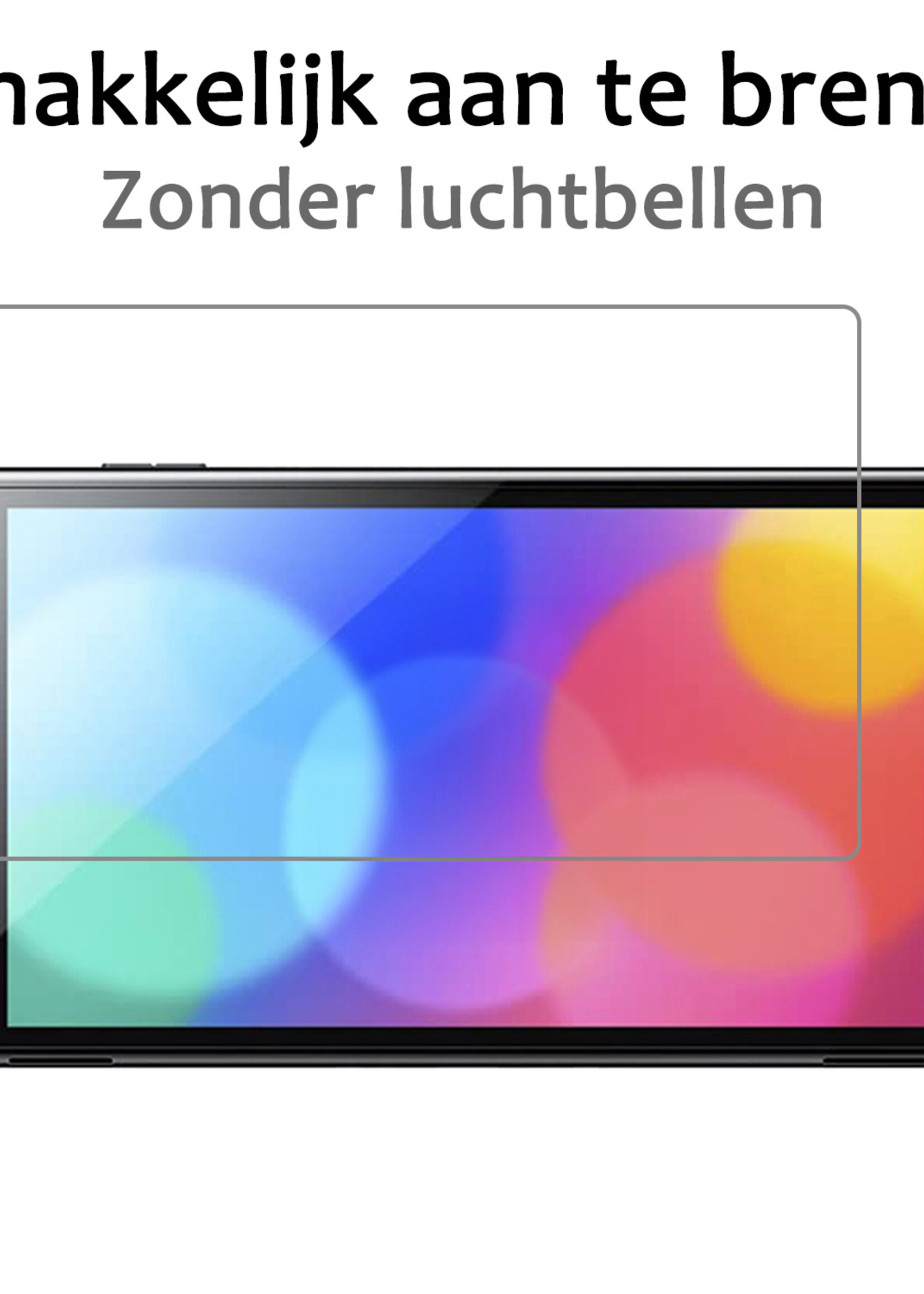 BTH Hoes Geschikt voor Nintendo Switch OLED Case Hard Cover Bescherm Hoesje Met Screenprotector - Case Geschikt voor Nintendo Switch OLED Hoes - Roze