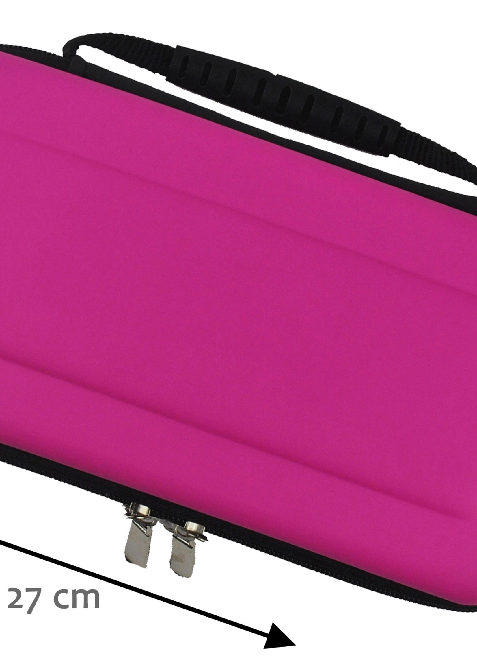 BTH Hoes Geschikt voor Nintendo Switch OLED Case Hard Cover Bescherm Hoesje Met Screenprotector - Case Geschikt voor Nintendo Switch OLED Hoes - Roze