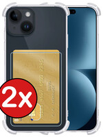 BTH BTH iPhone 15 Plus Hoesje Pashouder - 2 PACK