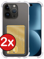 BTH BTH iPhone 15 Pro Max Hoesje Pashouder - 2 PACK