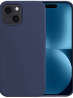 BTH BTH iPhone 15 Hoesje Siliconen - Donkerblauw