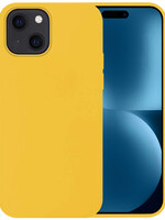BTH BTH iPhone 15 Hoesje Siliconen - Geel