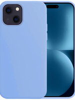 BTH BTH iPhone 15 Hoesje Siliconen - Lichtblauw