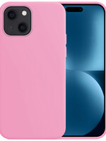 BTH BTH iPhone 15 Hoesje Siliconen - Lichtroze