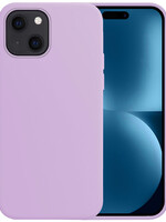 BTH BTH iPhone 15 Hoesje Siliconen - Lila