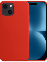 BTH BTH iPhone 15 Plus Hoesje Siliconen - Rood