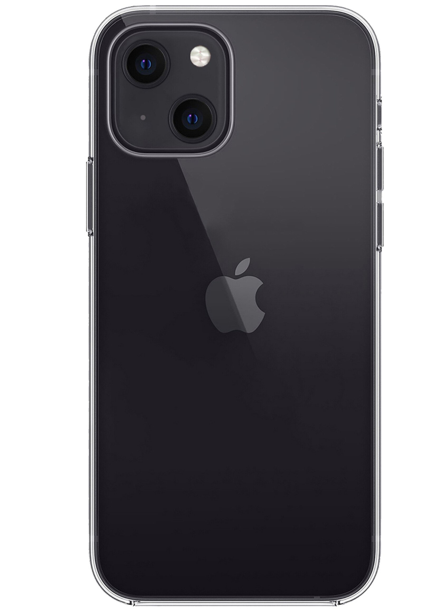BTH Hoesje Geschikt voor iPhone 15 Plus Hoesje Siliconen Case Hoes - Hoes Geschikt voor iPhone 15 Plus Hoes Cover Case - Transparant - 2 PACK