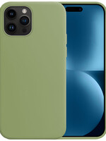 BTH BTH iPhone 15 Pro Hoesje Siliconen - Groen