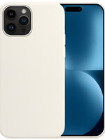 BTH BTH iPhone 15 Pro Max Hoesje Siliconen - Wit