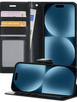 BTH BTH iPhone 15 Plus Hoesje Bookcase - Zwart