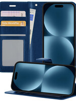 BTH BTH iPhone 15 Pro Max Hoesje Bookcase - Donkerblauw